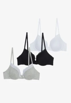 Anna Field 3 Pack - Soutien-Gorge À Armatures - Grey/Black/White -Anna Field 0156870e0aae41ddbb4ae4976c4c9ffd