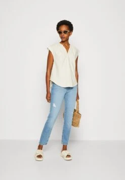 Anna Field Linen-Mix Shirt - T-Shirt Imprimé - Beige -Anna Field 0dbc0824f3e44658afb201665f468c04