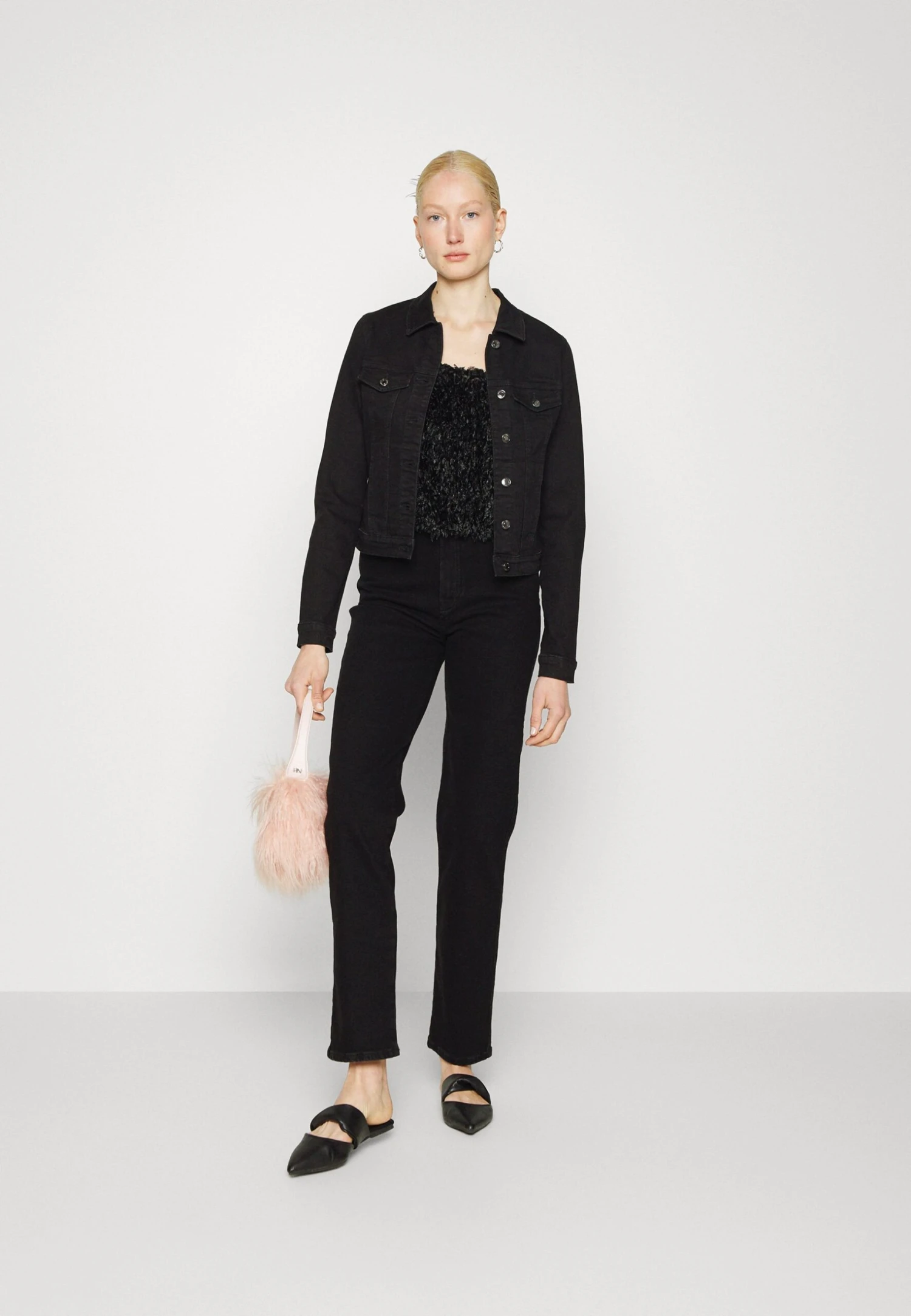 Jean Droit - Black Denim 4 Jean Droit - Black Denim – Image 2