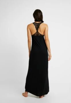 Anna Field Anna Long Viscose Dress - Chemise De Nuit / Nuisette - Black -Anna Field 10e5b321d6434ffdbbb5d172b7ad7489