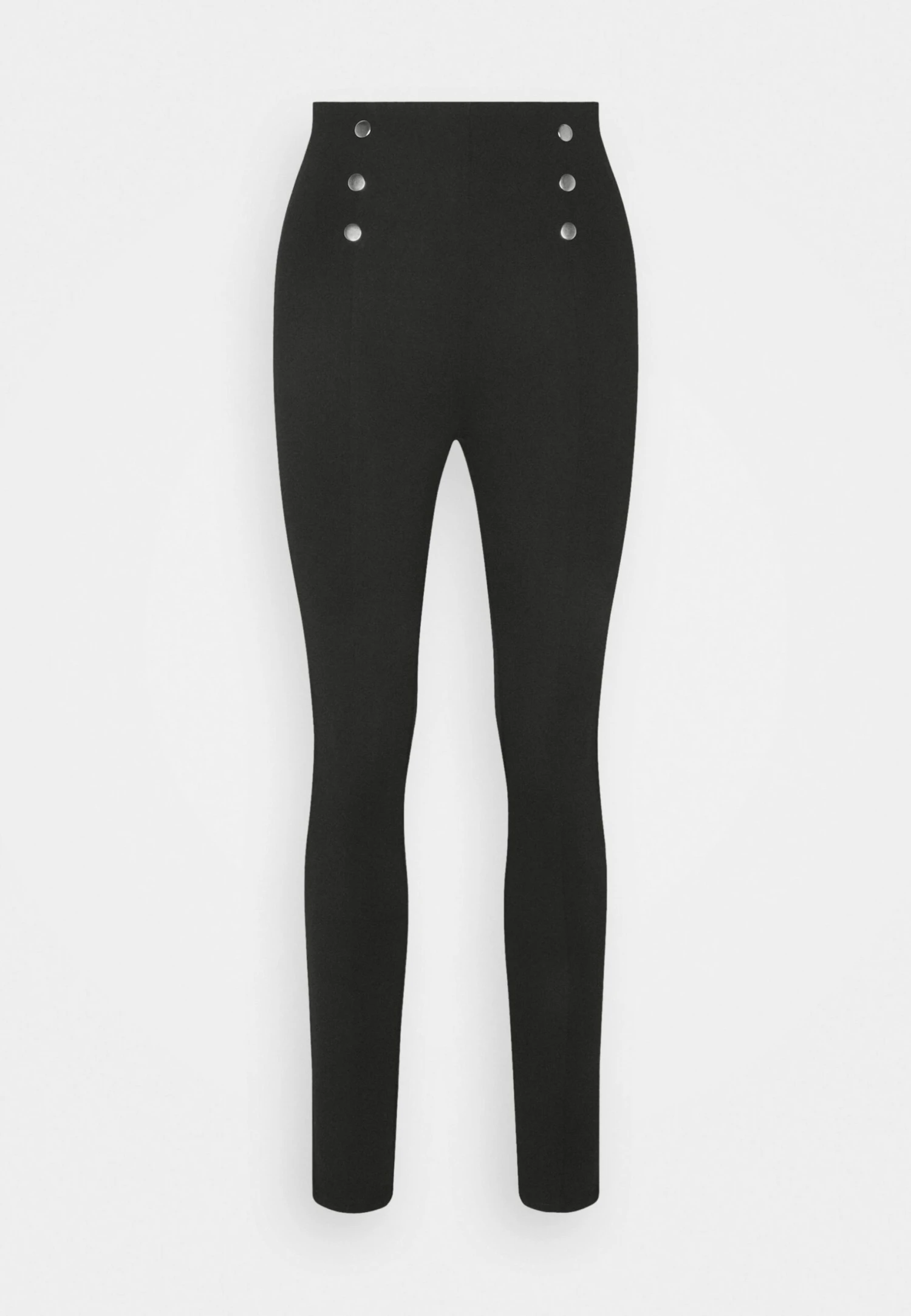 Anna Field Punto Leggings With Button Detail - Legging - Black 6 Anna Field Punto Leggings With Button Detail - Legging - Black – Image 4