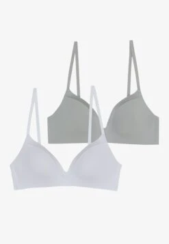 Anna Field 2 Pack - Soutien-Gorge Invisible - White/Grey -Anna Field 16c5969d2cbf435b905ecc453f1fe462