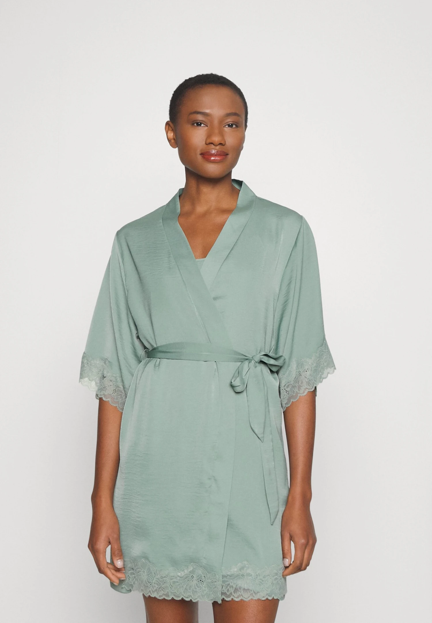 Anna Field Peignoir - Green 3 Anna Field Peignoir - Green