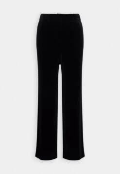 Anna Field Velvet Wide Leg Trousers - Pantalon Classique - Black -Anna Field 3918c441a20844558a77bfbac5fdb8f9
