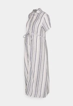 Robe Chemise - White/ Blue