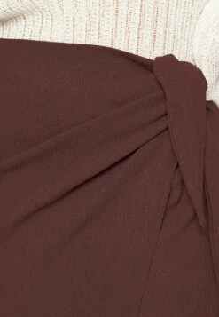 Curvy Textured Sarong Midi Skirt - Jupe Portefeuille - Brown -Anna Field 4caf1dfae87d40bf9082299a25a91686