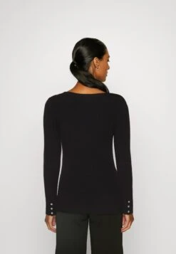 Anna Field Button Detail - Pullover - Black -Anna Field 530c258d6ece4debb4df56088c4a9161