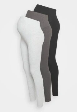 3 Pack - Legging - Black/Mottled Light Grey/Mottled Dark Grey -Anna Field 56f75139b3584cc78536c058617bd5ec