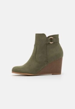 Anna Field Bottines Compensées - Khaki -Anna Field 63b2c45ed513449c85fb95a3b53ae800
