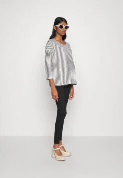 T-Shirt À Manches Longues - Black/White -Anna Field 8ead80a576ee464fb59e4fa1c539f5d8