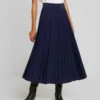 Anna Field Plisse A-Line Midi Skirt - Jupe Trapèze - Maritime Blue -Anna Field 9c4060d1a0304200b78aca3a1eb3f70e