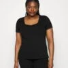 Plus Size - T-Shirt Imprimé - Black