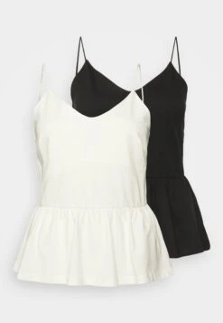 Anna Field 2 Pack - Débardeur - Black/White -Anna Field b01bd0731a454f70aca73deec15df6ed