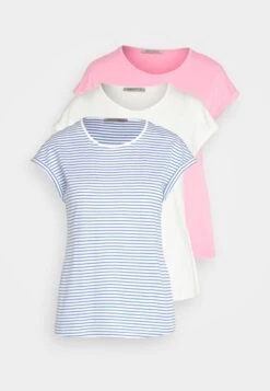 Anna Field 3 Pack - T-Shirt Imprimé - White/Pink/Off-White -Anna Field b9cf40a25ccc43ae8ea090fe63cf73e1