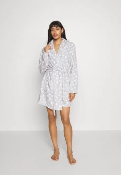 Anna Field Peignoir - Grey/White -Anna Field c228fdfefb3a478ca240ab29868ed4b4