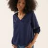 Anna Field Blouse - Dark Blue