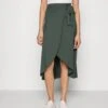 Anna Field Basic Wrap Over Midi Skirt - Jupe Trapèze - Light Green 1 Anna Field Basic Wrap Over Midi Skirt - Jupe Trapèze - Light Green -Anna Field f11c32e4a25241f5a0570cb7352e6aec