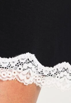 Anna Field Heidi Long Sleeves Viscose Nightdress - Chemise De Nuit / Nuisette - Black -Anna Field f833b7133ba747e99510b29e29947484